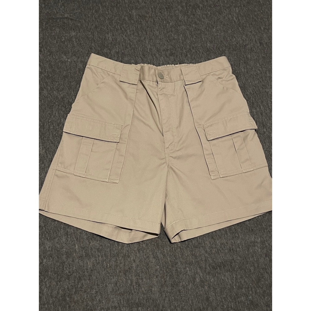 Weekender Brand Sportswear Men's Beige Cargo Shorts Size 38 Hiking, Fishing, EUC